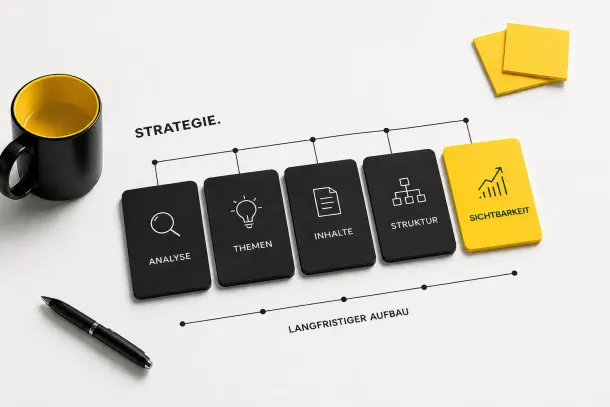 Struktureller Ansatz für digitale Sichtbarkeit mit klarer Website-Struktur und strategischem SEO-Konzept